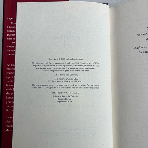 The Twilight Saga: 2 Hardcover Books Eclipse & Breaking Dawn by Stephenie Meyer - Picture 11 of 12
